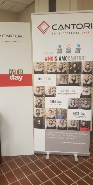 Cantori at UNIVPM Career Day - Ancona 16 May 2018